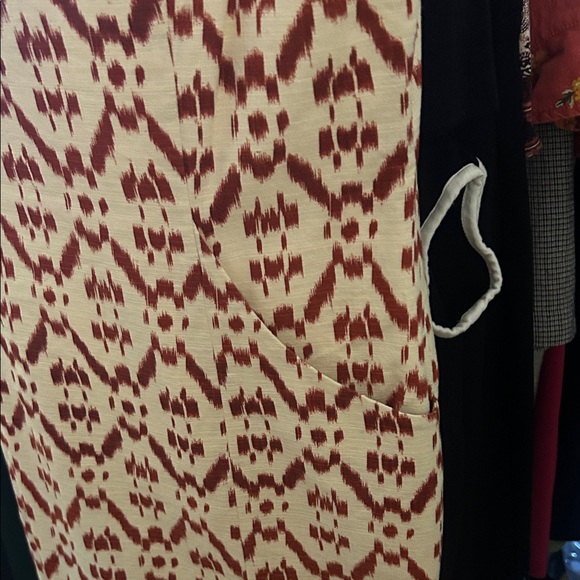 Gorgeous Antonio Melani Sleeveless Dress - Red and Cream W Pockets! - Picture 3 of 15